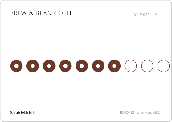 Loyalty card (minimal)